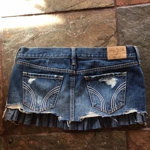 Hollister Abercrombie Womens Jeans Skirt Size: 24.